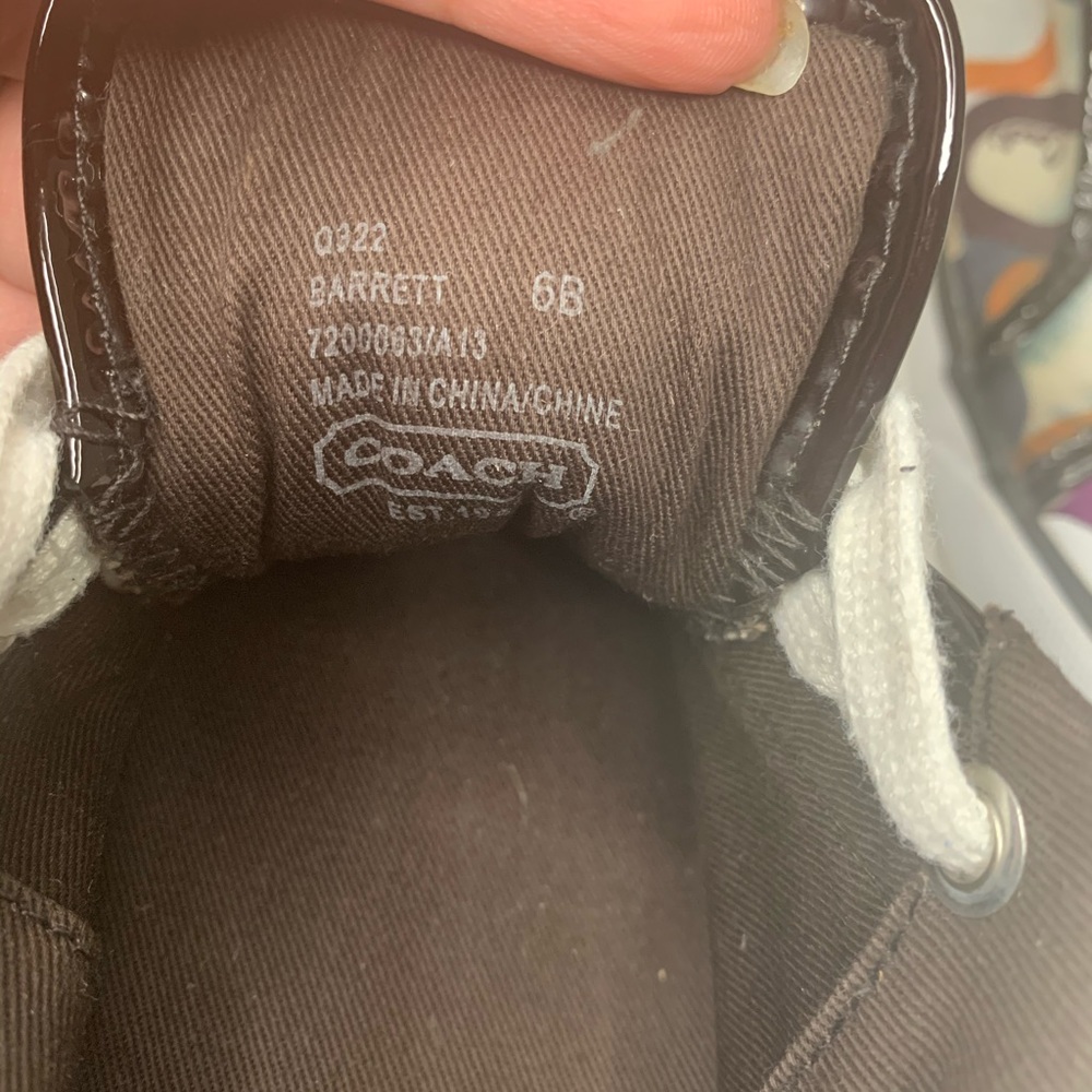 Coach Barret Op Art Sneakers 6 B - Picture 8 of 9